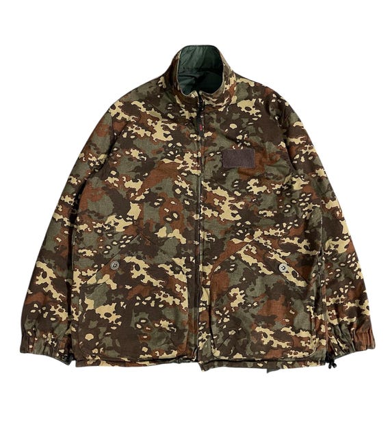 メンズ 00s PPFM camo duble zip nylon jacket y2k