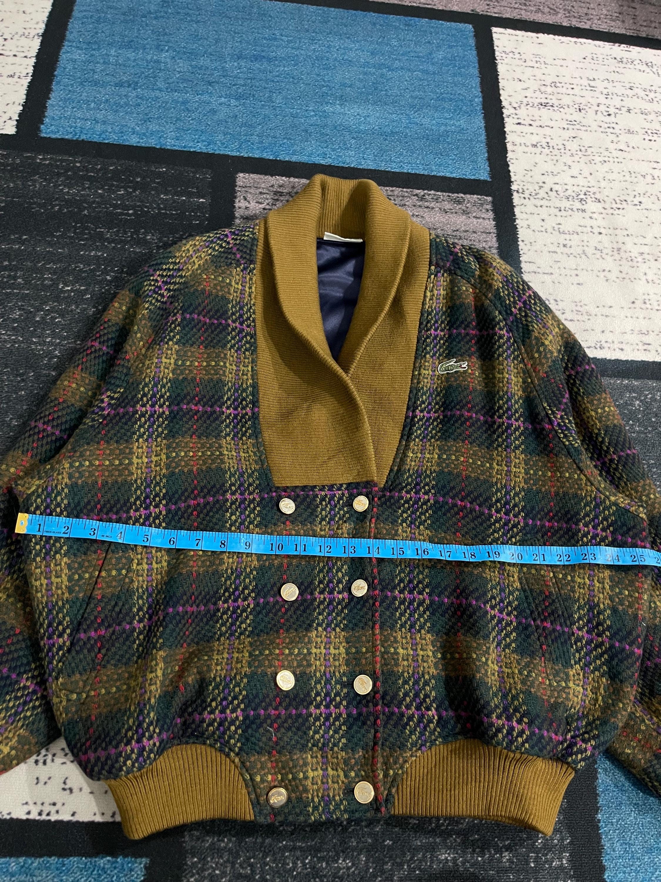 Vintage 90s Lacoste Wool Jacket - Etsy