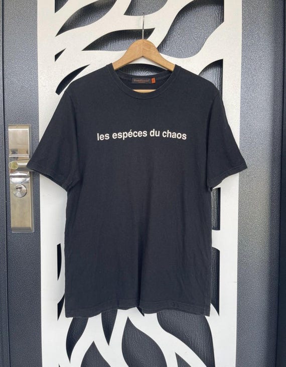 Undercover Records Les Especes Du Chaous Black Tee - Etsy