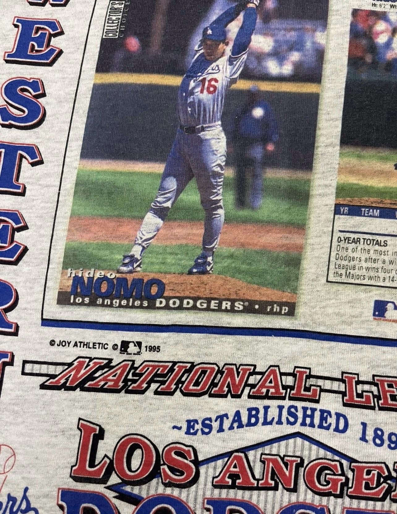 ヴィンテージ 1995 MLB ロサンゼルス・ドジャース 野茂英雄 Tシャツ 