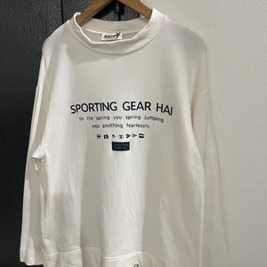 ヴィンテージ Hai Sporting Gear ブラック スウェットシャツ