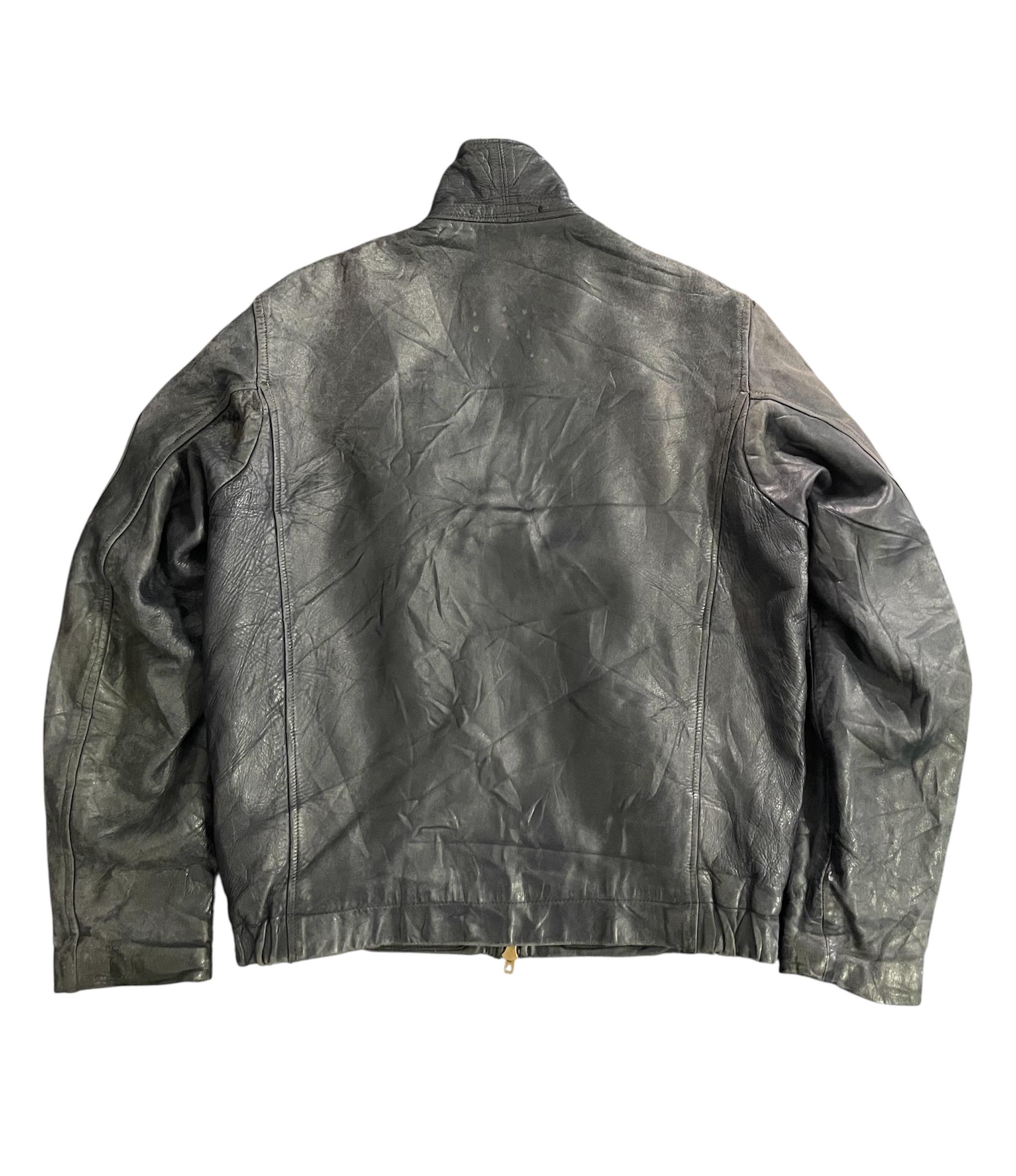 ジャケット・アウター 60s Vintage French Military Leather Coat Vintage 1960's French Air Force Faded Leather Jacket - Etsy