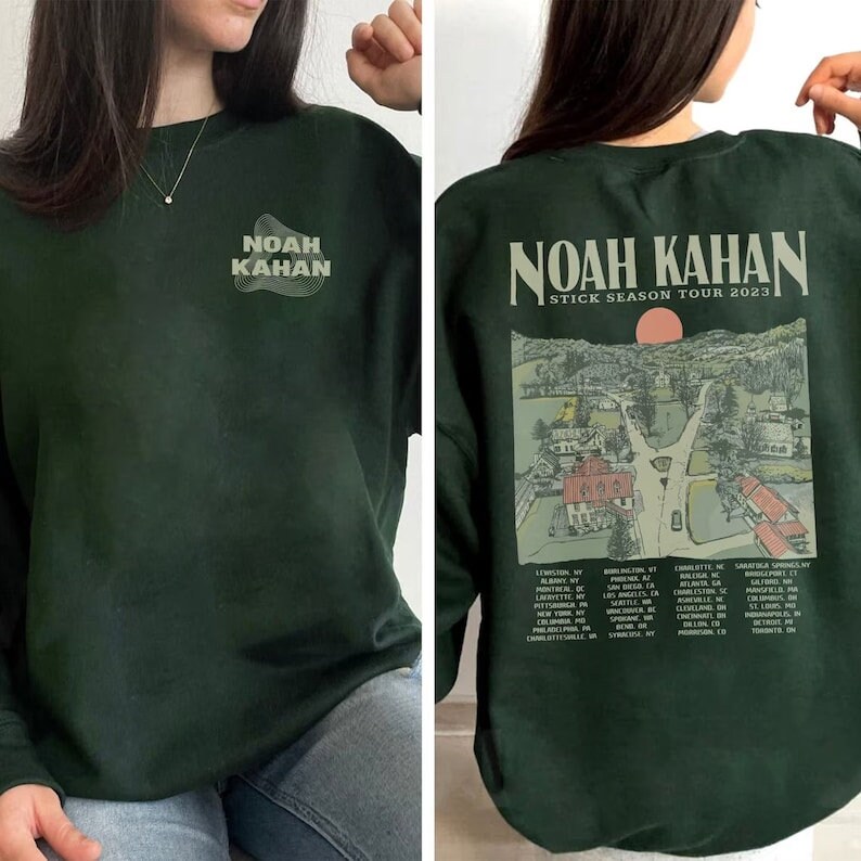 Vintage Stick Season 2Side Sweatshirt, Retro Noah Kahan Music