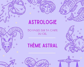 Astrology / initiation and reading of your astral chart, sky map in French
