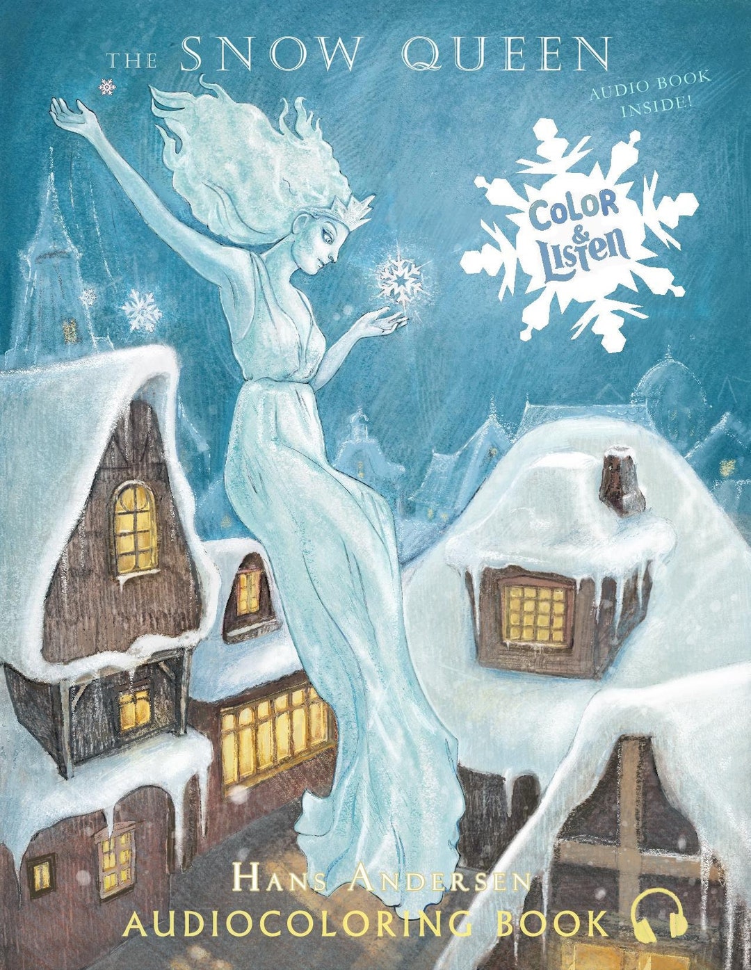 The Snow Queen Colouring Book (set of 18 Pages) + Hans Andersen's Audio