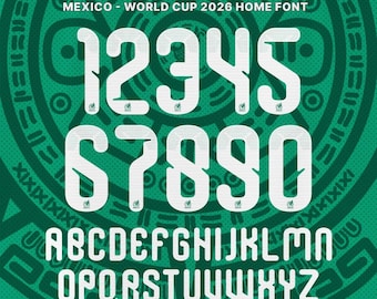 World Typography 2026 Mexico | Vector Font SVG Eps Ttf Ot
