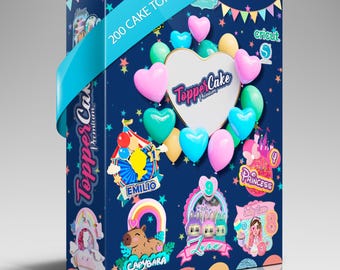 200 3D Cake Topper Templates SVG Files for Cricut and Silhouette