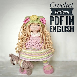 Amigurumi crochet pattern doll April, amigurumi doll, crochet pattern amigurumi, doll pattern, crochet pattern