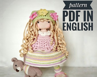 Amigurumi-haakpatroon pop april, amigurumi-pop, haakpatroon amigurumi, poppenpatroon, haakpatroon