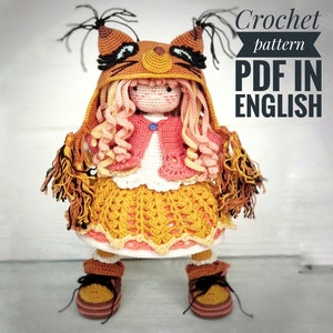 Patrones amigurumi muñeca crochet para Amelia, patrón amigurumi muñeca crochet, patrón muñeca crochet, patrón crochet amigurumi