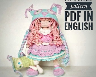 Amigurumi crochet doll pattern Ariella, amigurumi pattern doll crochet, amigurumi crochet, crochet doll pattern, amigurumi doll