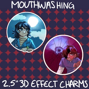 Mouthwashing Sky Screen 2.5&quot; 3D Effect Acrylic Charms