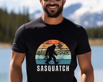 Funny Sasquatch Shirt, Sasquatch T-Shirt, Camping Tee, Sasquatch  Sunset, Funny Shirt, Camping Shirt, Cool Camping Gift, Bigfoot Shirt