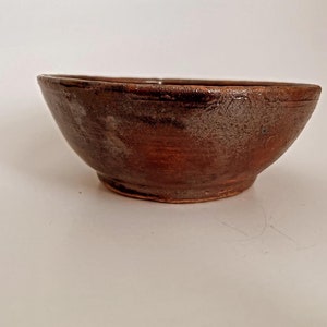 Dark Brown Studio Pottery Bowl - Etsy