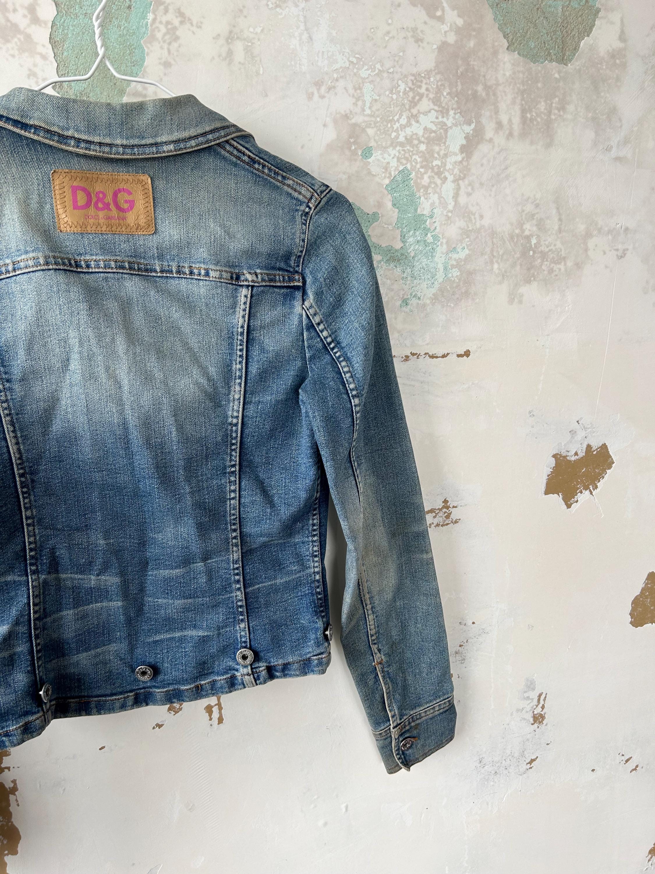 希少なドルチェ＆ガッバーナ デニム トラッカージャケット レディース