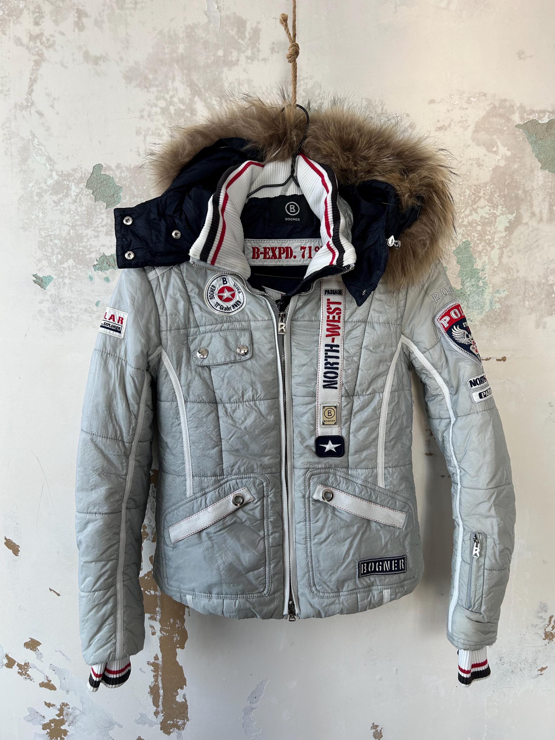 Bogner Ski Jacket North West Polar Star Explorer Gray Women's S