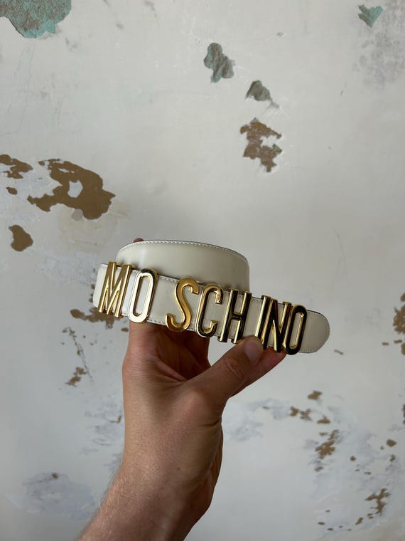 Womens Moschino Belt Leather Size 40 Vintage Italy - Etsy Canada display picture 2