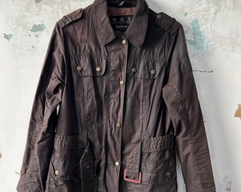 Ladies Barbour Herterton Wax Jacket Size 16 Etsy Canada