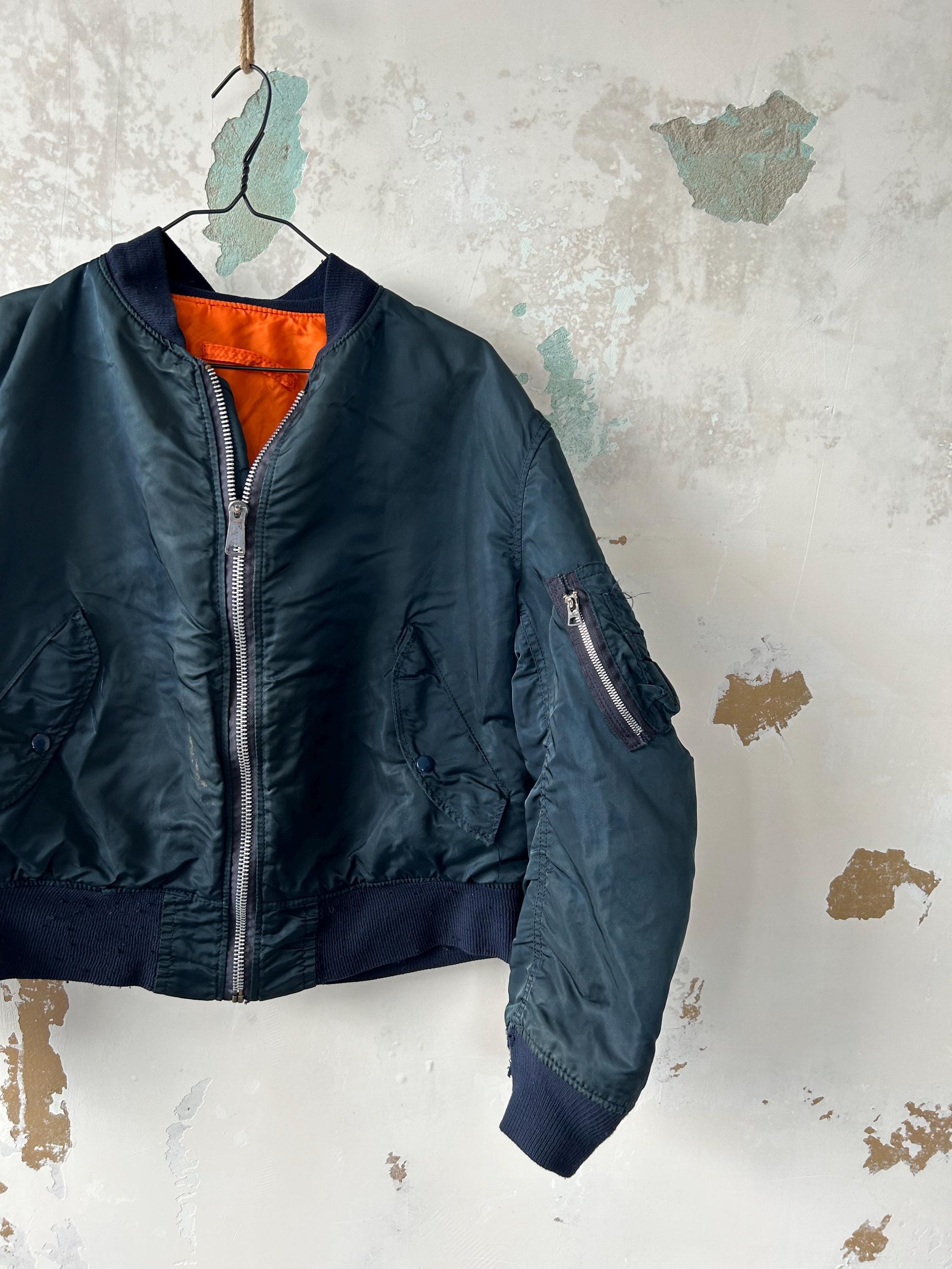 Vintage Alpha Industries Mens Jacket Reversible Ma 1 Flyers