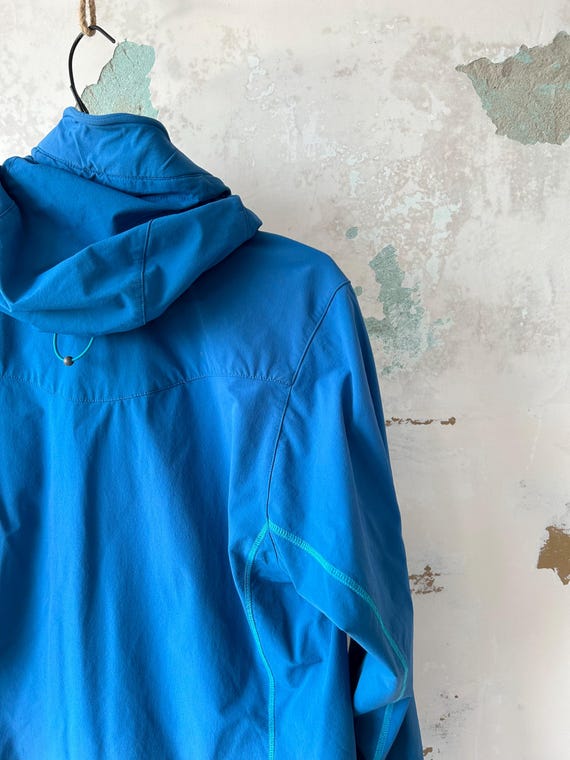 Rab Sawtooth Hoodie Blue Hooded Softshell Hiking Outdoor Jacket Womens Size L Etsy Canada