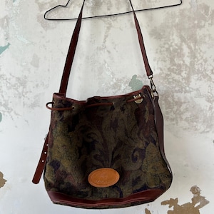 Mulberry vintage canvas Leather tote bag