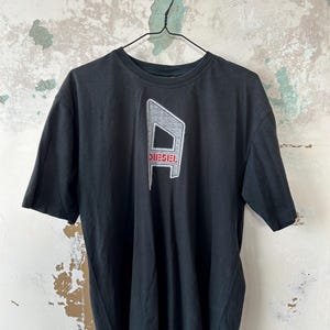 Diesel Vintage Big Logo Y2K T-Shirt Size M