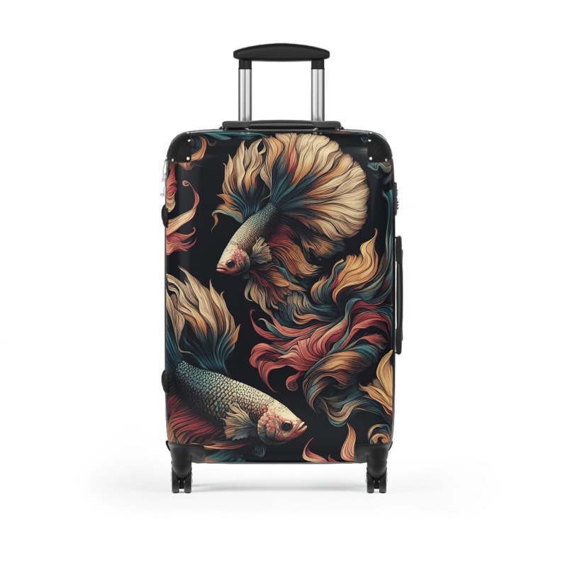 Betta Fish Suitcase Rolling Luggage Hard Shell Suitcase With Wheels ...