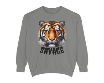 neighborhood savageスウェット　虎グラフィック タイガースウェットシャツ タイガーフェイスセーター サベージ