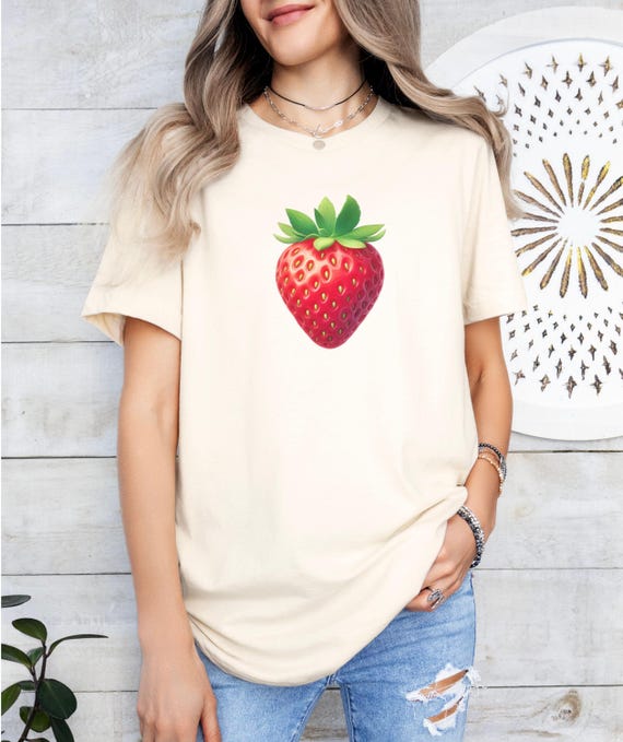 Sweet Strawberry T-shirt Unisex Jersey Short Sleeve Tee