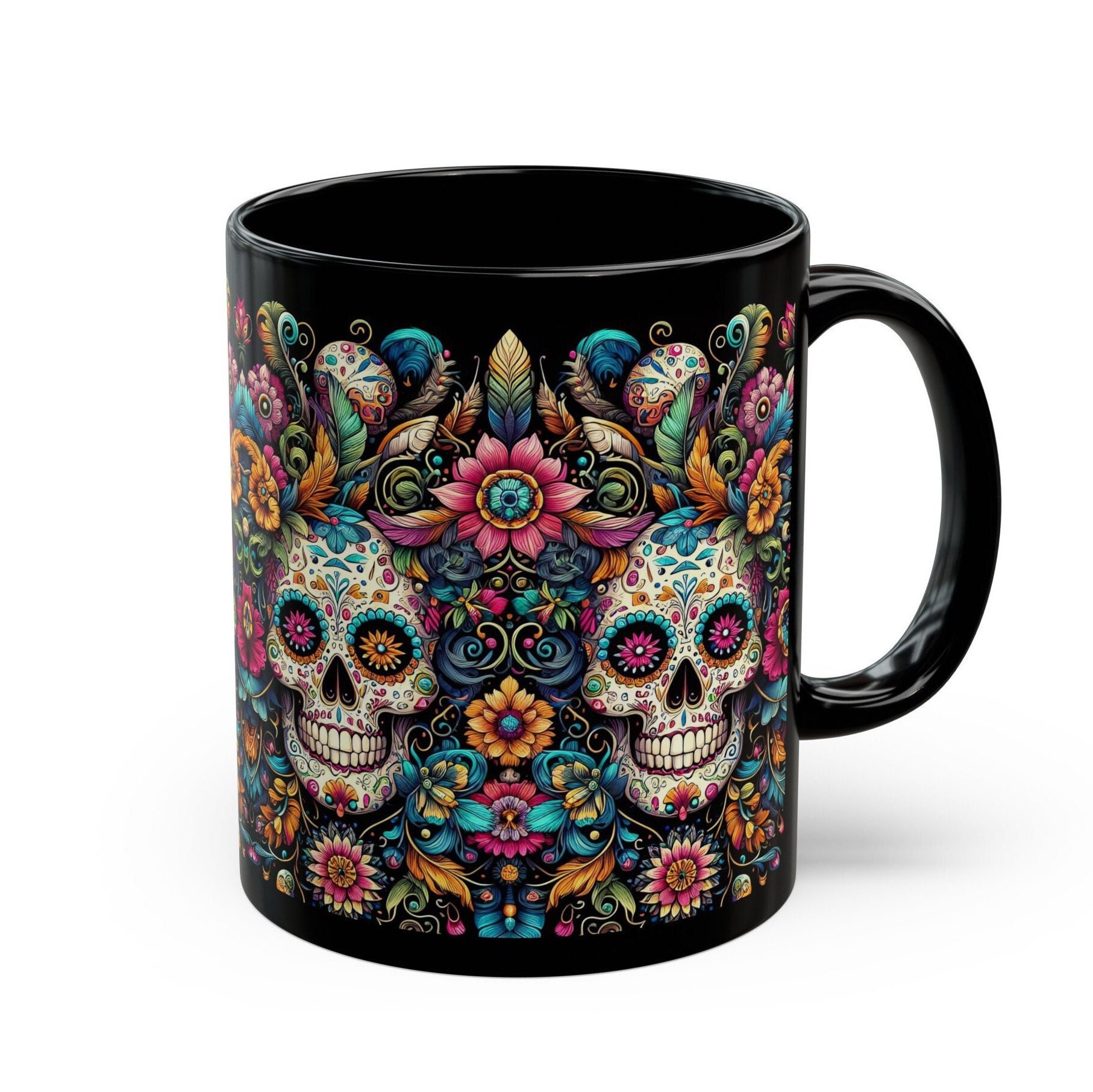 Tazza In Ceramica Le Messique – Calavera Culture, Stampa HD Resistente, 8,2 X 9,5 Cm