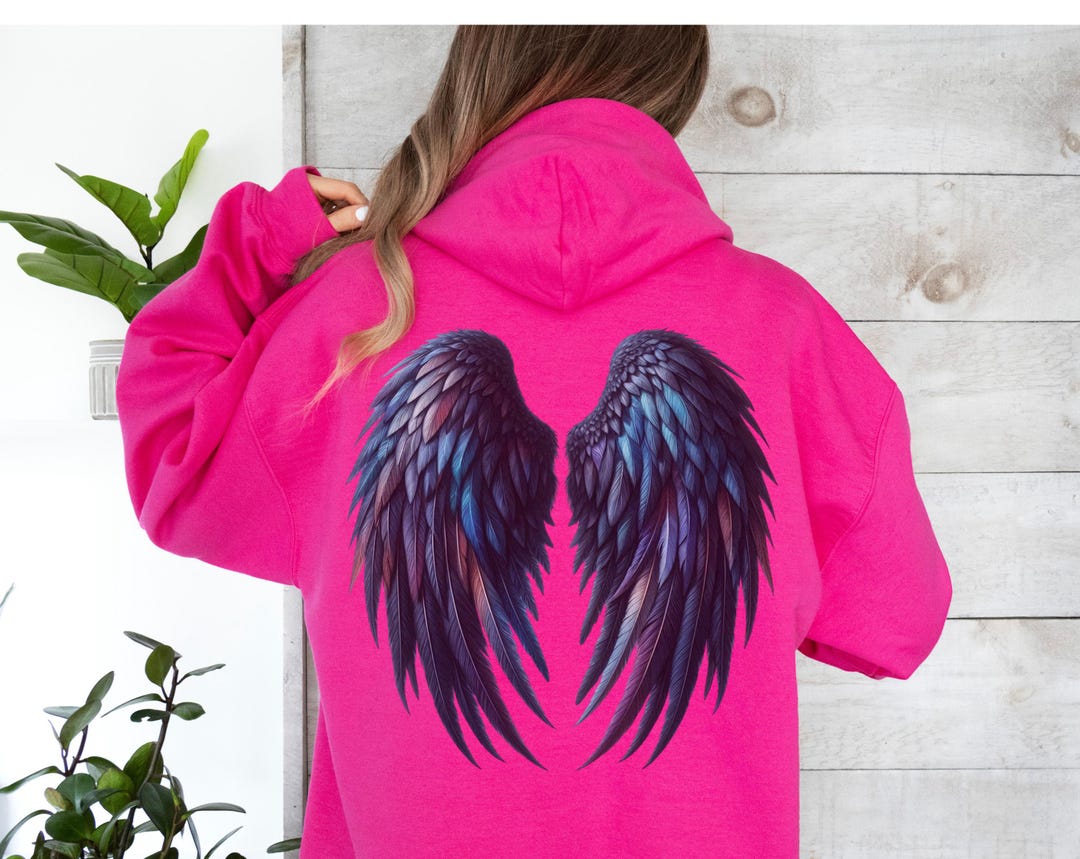 Angel Wings Round Neck Long Sleeve Color Block Dropped Shoulder Pullover Sweater main image 0