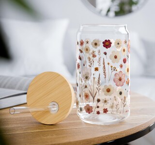 Daisy Tazza Termica Da Viaggio Con Manico E Cannuccia – 1,18 Litri, Acciaio Inox, Motivo Floreale Margherita. Doppia Parete Sottovuoto, Mantiene Le Bevande Calde O Fredde. Coperchio A Prova Di Perdite. Regalo Ideale Per Donne, Per La Festa Della Mamma O Compleanni.