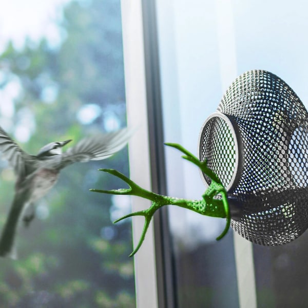 Mangeoire pour oiseaux de fenêtre (imprimée en 3D)