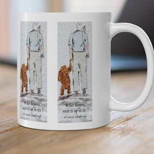 Paddington & Sir David Attenborough Ceramic Mug - Inspirational Gift