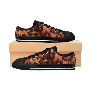 Leopard Print High Top Sneakers: Women&#39;s Trendy Animal Trainers