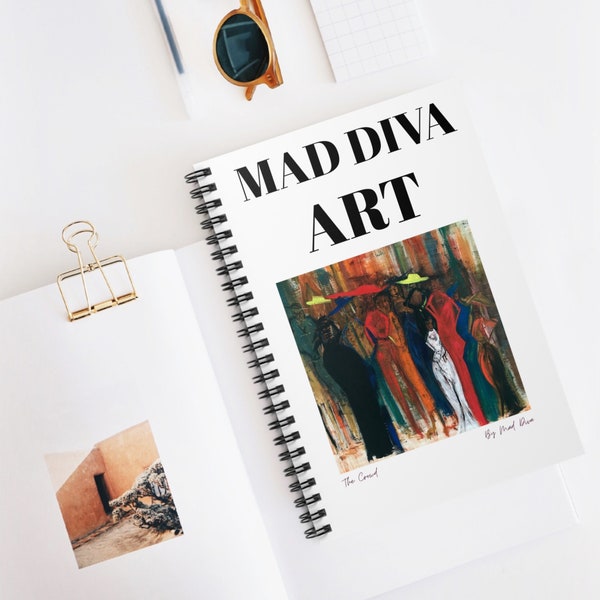 The Mad Diva Art - Spiral Notebook - Ruled Line