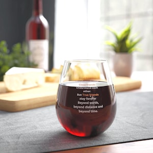 Good friends stay together Light - Stemless Wine Glass, 11.75oz