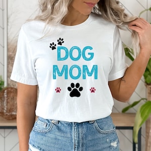 Maglietta mamma cane, camicia amante degli animali, regalo per lei lui, regalo per amante dei cani, regalo per il proprietario dell'animale domestico nel Regno Unito