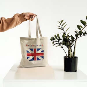 British & Proud  Union Jack Tote Bag