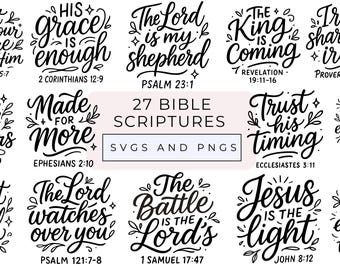 Bible Scripture SVGs PNGs,Minimal Christian Quote svg bundle,Jesus Svg,Bible Print,Religious Quotes,Bible Verse Svg Png,Cut Files Cricut DXF