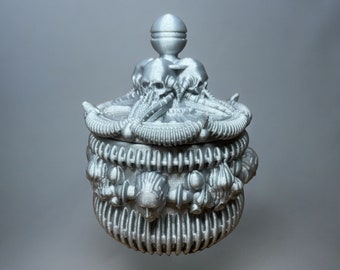 Joyero de plata inspirado en Giger de DA3DArt x The Printed Props