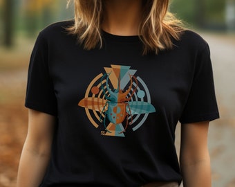 Scarab beetle t-shirt, insect-inspired, casual and comfy fashionable bug shirt, ideal gift for friends that love nature.