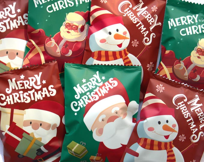 Christmas Lolly Bags | Mini Xmas Favour Bags | Stocking Stuffer | Teacher gifts | End of year class gifts