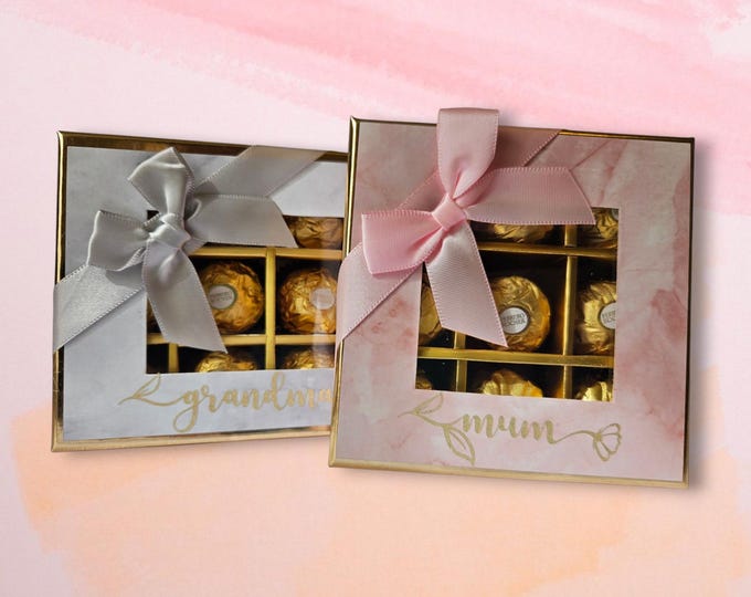 Personalised Mother's Day Chocolate Box | Mum, Grandma, Nanny | Present Gift Box