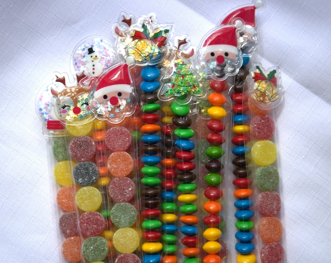 Christmas Lolly Tube Shaker Top – Teacher Gifts, Class Gifts, Work Colleagues, End of Year Gifts, Secret Santa, Stocking Stuffer