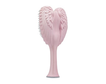 Angel Decorative Cherub Hair Brush With Handle Scalp Massage Relaxation Fluffy Detangling Hair Styling Tools For All Hair Type, Gloss Pink