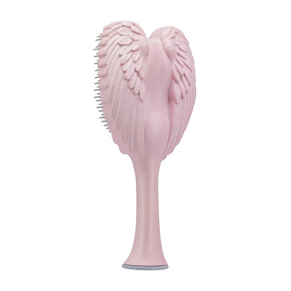 Angel Decorative Cherub Hair Brush With Handle Scalp Massage Relaxation Fluffy Detangling Hair Styling Tools For All Hair Type, Gloss Pink