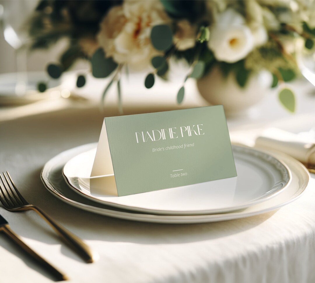 Avery 5302 Template Wedding Place Card Template Template Canva Wedding