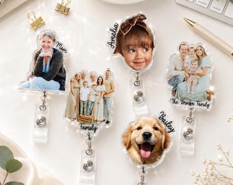 Porta credencial con foto personalizado, porta credencial retráctil, porta credencial con forma personalizada, porta credencial divertido, dijes para credencial de enfermera