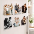 Custom Acrylic Family Photo Magnet: Personalized Family Picture Fridge Magnets, Christmas Decorations
